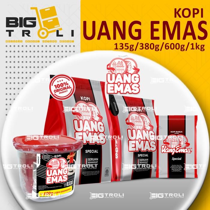

Kopi Bubuk Murni Uang Emas Spesial 1kg 380gr