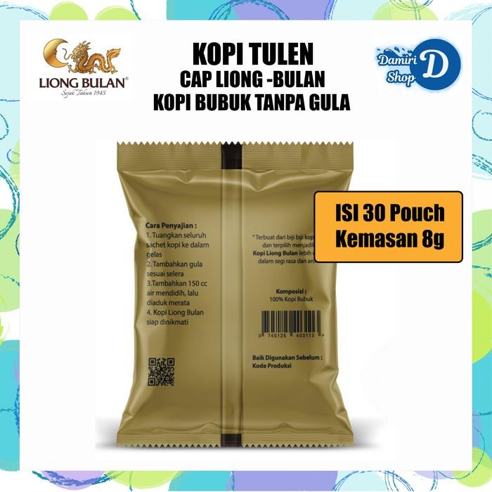 

Kopi Tulen Cap Liong Bulan 8g isi 30 Sachet