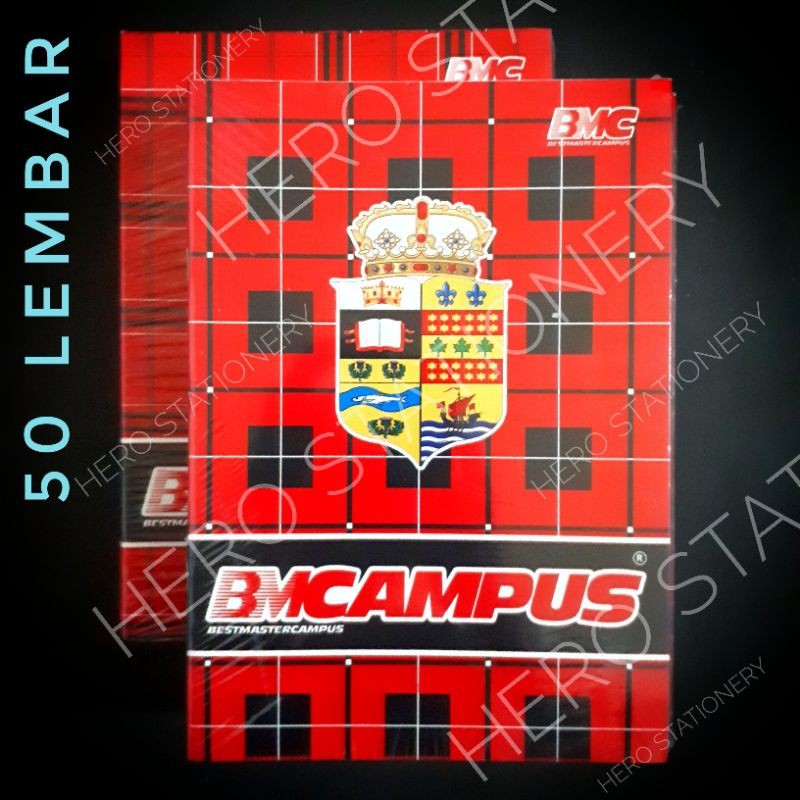 

Buku tulis bmc campus bm 50 lembar . 10 buku