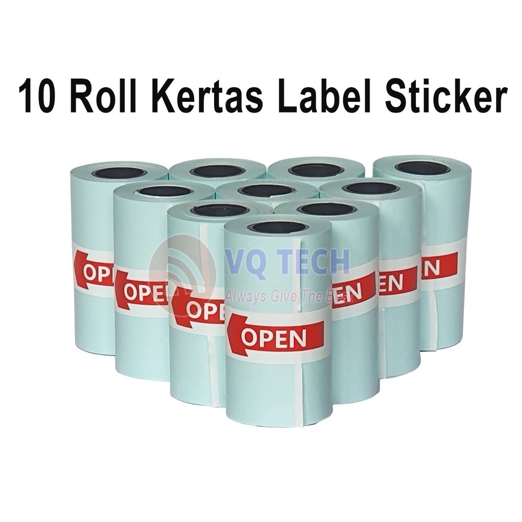 

SMARTCOM Kertas Label Sticker THERMAL Continuous 57mm x 30mm isi 10roll