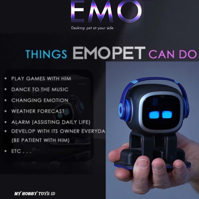 BARANG TERLARIS SALE  SALE [100% ORIGINAL] MAINAN ROBOT EMO VECTOR AI DESKTOP SMART ROBOT