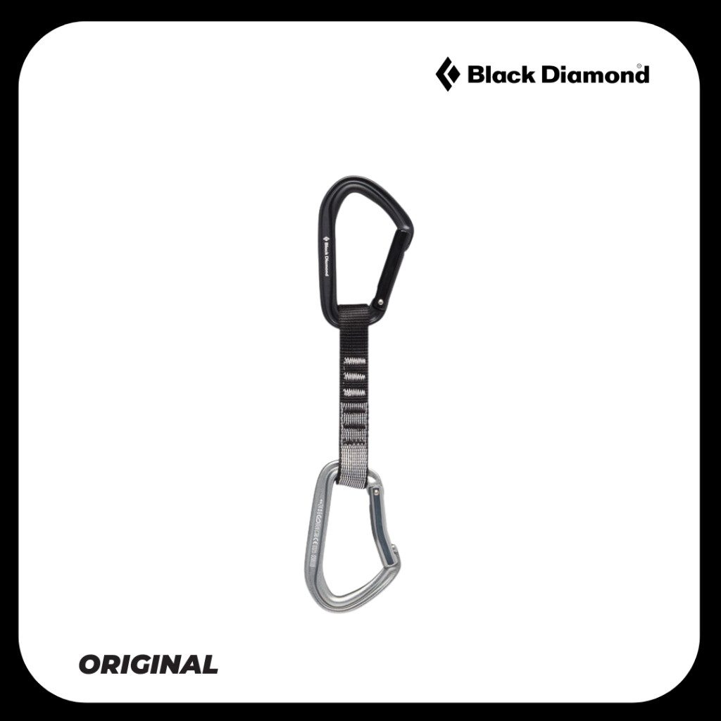 Black Diamond Hotforge Quickdraw 12cm Light Gray - Carabiner
