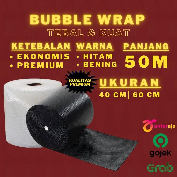 

Happy- Bubble Wrap Premium 40 CM - 60 CM x 50 METER Tebal & Kuat