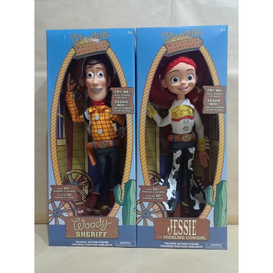 Figure Boneka Toy Story Talking Woody Disney Pixar