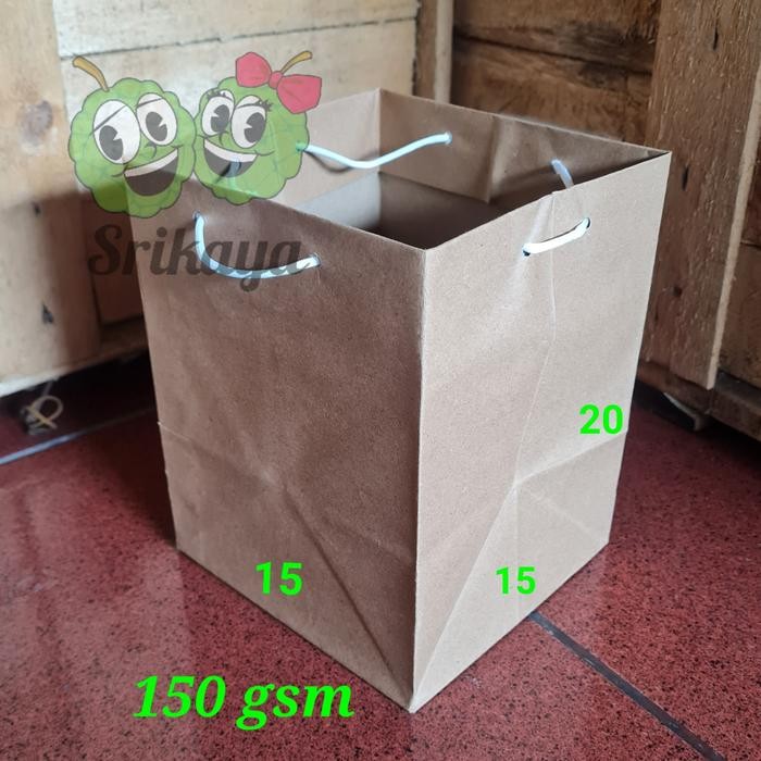 

Pesta- PAPER BAG BOX TOPLES POLOS ( 15 X 15 X 20 )