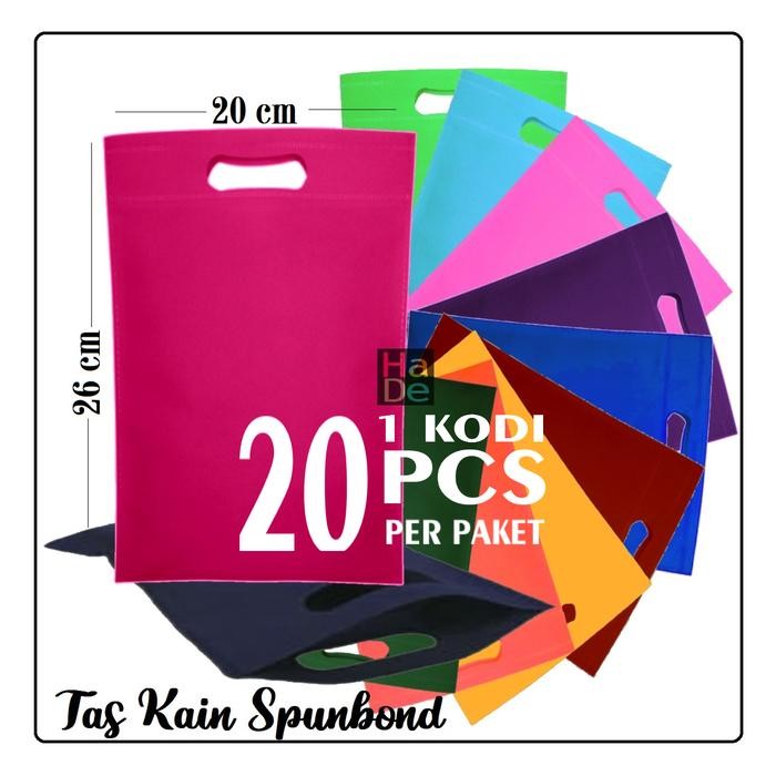 

Pesta- 1 Kodi isi 20 Pcs Tas Kain Spunbond Oval 20x26 Souvenir Ultah/Wedding