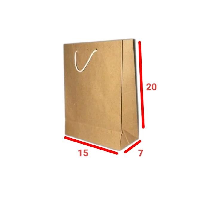 

Pesta- paper bag coklat mini ukuran 15x20x8 isi 12pcs