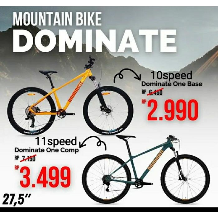 MOUNTAIN BIKE MTB FULL BIKE DOMINATE 27.5 ONE CAMP ONE BASE