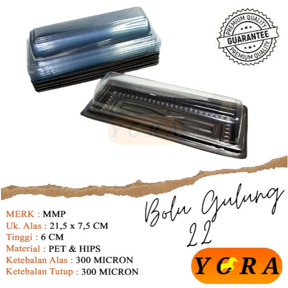 [ISI 20] mika tray kue bolu gulung BGT 22 / mika bolu gulung ukuran 22cm / mika kue bolu gulung