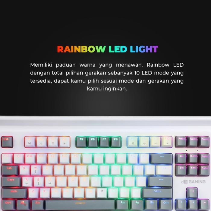 Keyboard Digital Alliance Meca Fighter Ice Tkl - Da Meca Fighter Ice