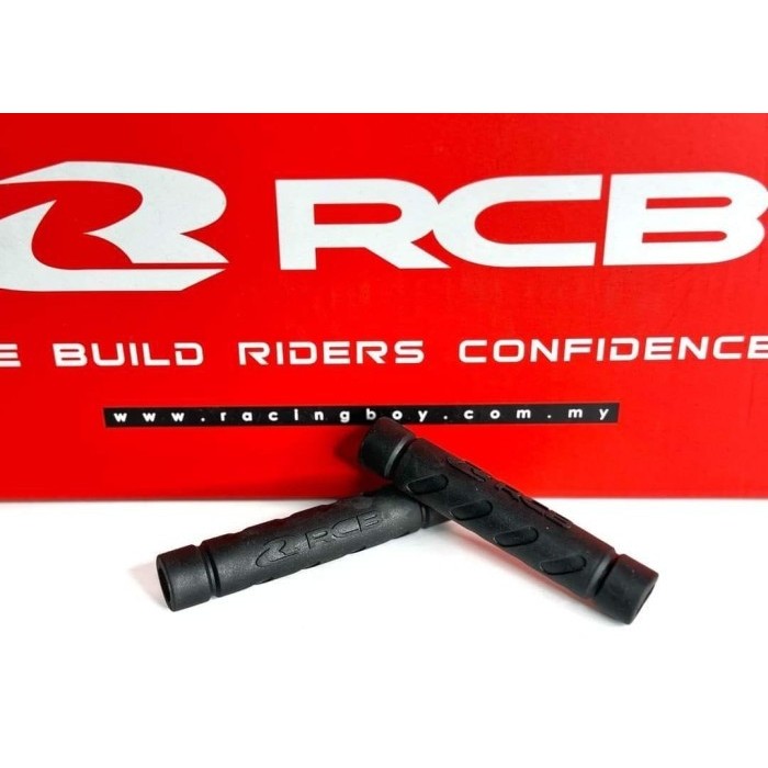 KARET TUAS HANDLE HANDEL REM KOPLING MOTOR RCB RACING BOY LEVER GRIP LG77 LG 77 HITAM