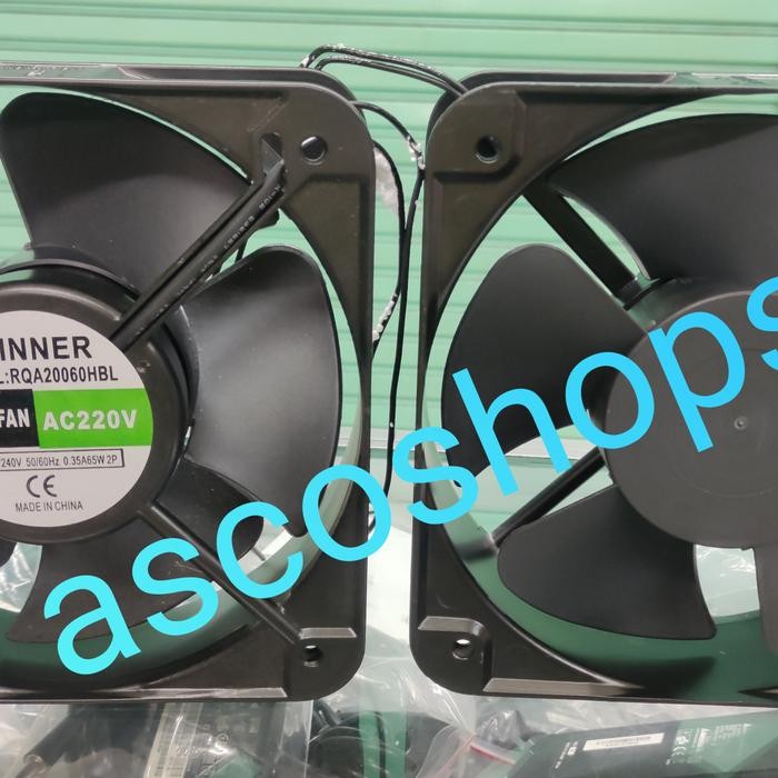 READY STOK kipas fan panel winner 20 x 20cm 220v 20x20 Bearing dinamo besar 220 v exhaust fan panel