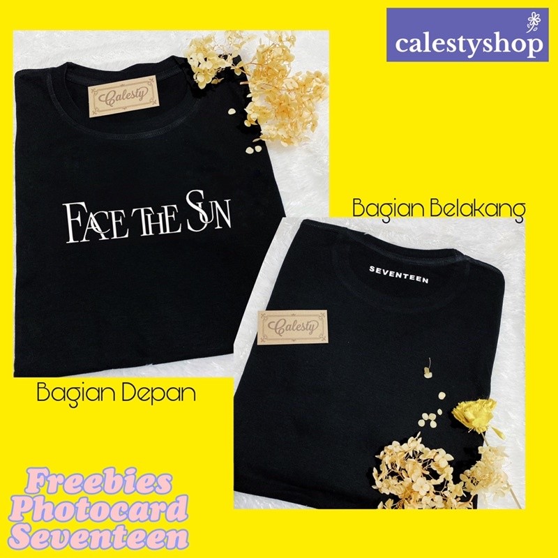 NEW ALBUM TSHIRT NEW LOGO BARU KAOS FACE THE SUN PO ALBUM PHOTO SEUNGCHEOL SCOUPS JEONGHAN JOSHUA