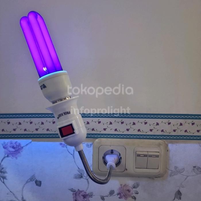 

Ready Lampu Cek Uang Uv Ultra E27 15W Pld + Fitting Flexible E27 28Cm