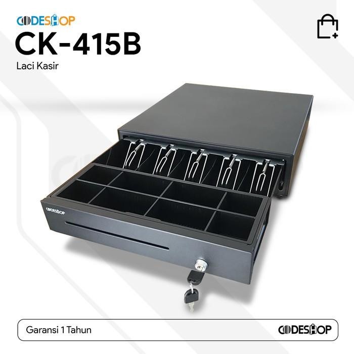 

Ready Cashdrawer Codeshop Ck-415B Rj11 Laci Uang Kasir Kokoh Tahan Lama Cash Drawer