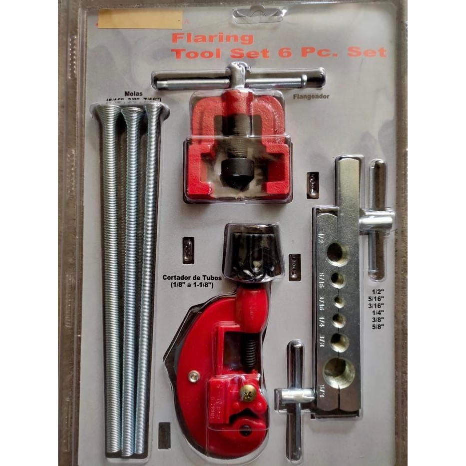 Flaring Tools Set 6 Pcs Pipe Cutter Pipe Cutter Ac Pemotong Pipa