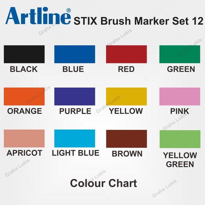 

ARTLINE STIX BRUSH MARKER SET 12