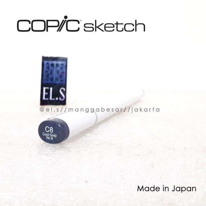 

COPIC SKETCH MARKER C8 COOL GRAY NO 8 ( CSM )