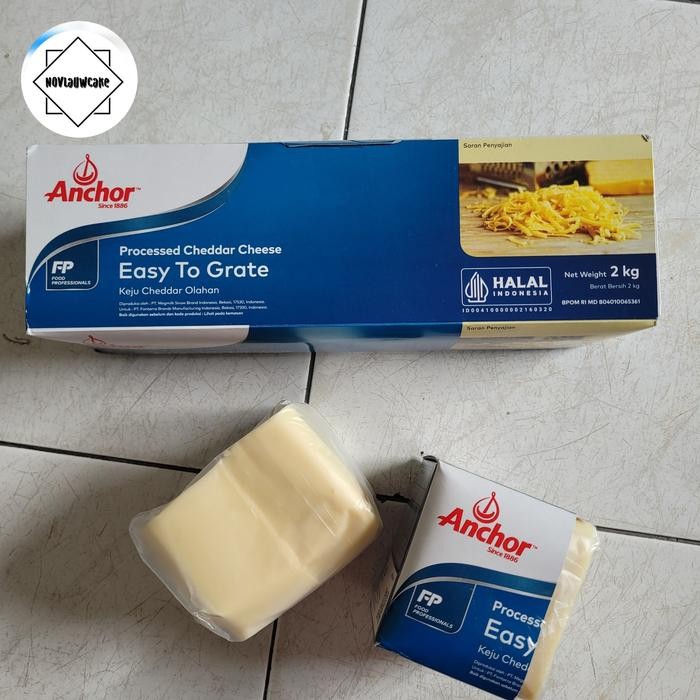 

BARANG TERLARIS keju anchor cheddar cheese repack 500gr / 1kg
