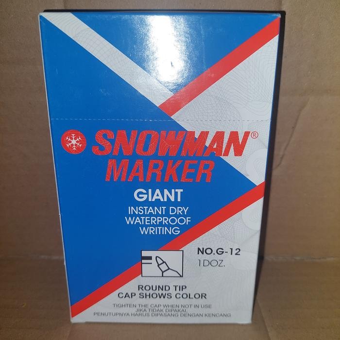 

SPIDOL SNOWMAN MARKER G-12 ( 12PCS)