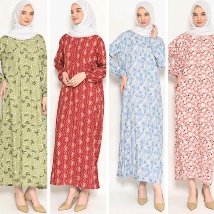 Promo Baju Tidur Daster Gamis Dewasa Rayon Bali Habel Original