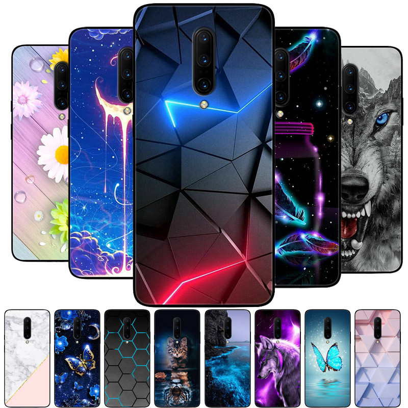 For Oneplus 7 Pro Case Silicon Back Cover Phone Case For Oneplus 7T Pro Cases Soft Bumper Coque One
