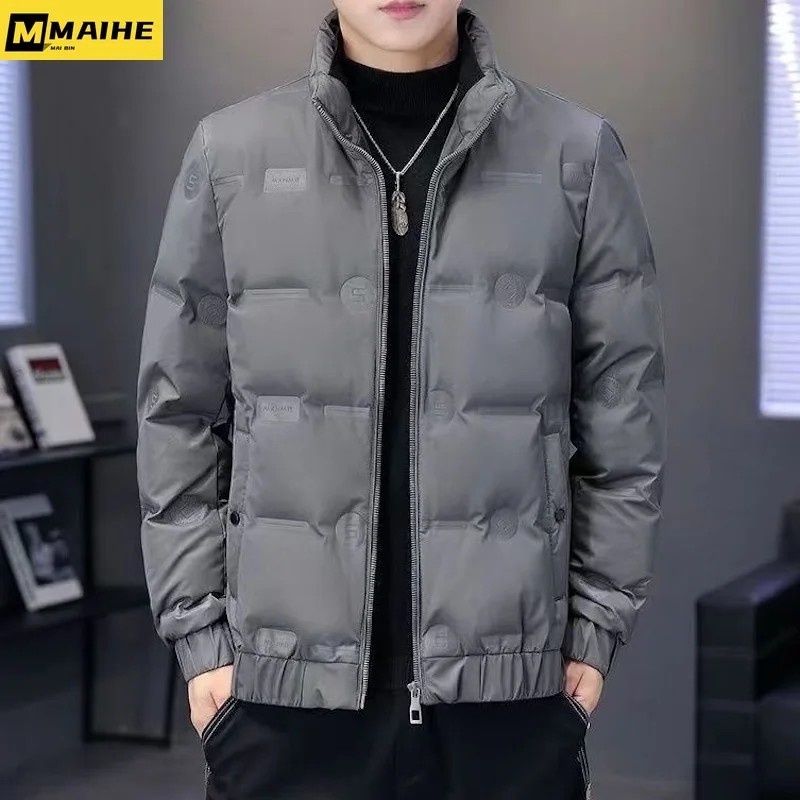 New Standing Collar Down Jacket For Men'S Fashion Trend Thickened Jacket Down Jacket Duck Down
