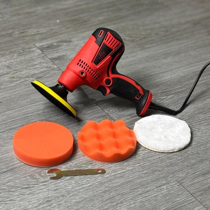 IWA Mesin Poles Body Mobil Body Motor Mesin Polisher 5" ( Termasuk Busa Poles & Kain Wols )