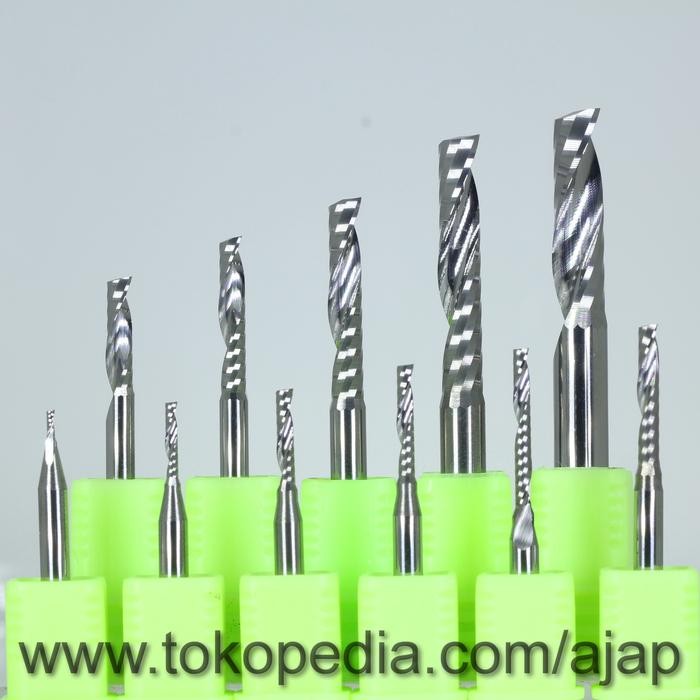 Mata Endmill CNC Router 1Flute single flute mata potong akrilik kayu