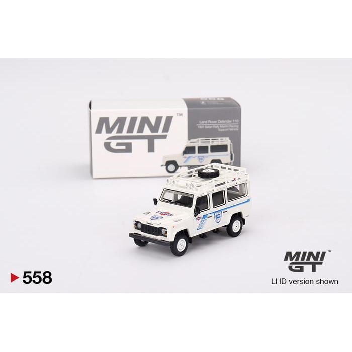 MINIGT 558 Land Rover Defender 110 1991 Safari Rally Martini Racing