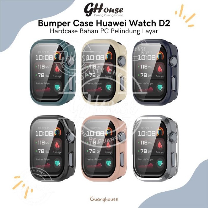 TronikJaya- Bumper Case Huawei Watch D2 Pc Hardcase Huawei Watch D2 Screen Protector Watch D2
