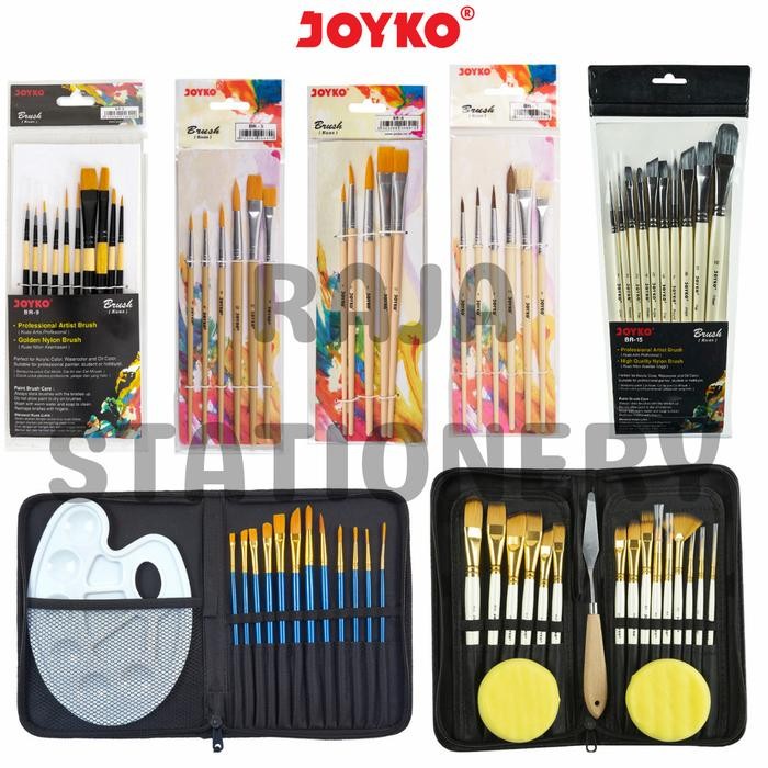 

Joyko Brush Set Acrylic / Set Kuas Lukis Cat Akrilik Air Poster Br