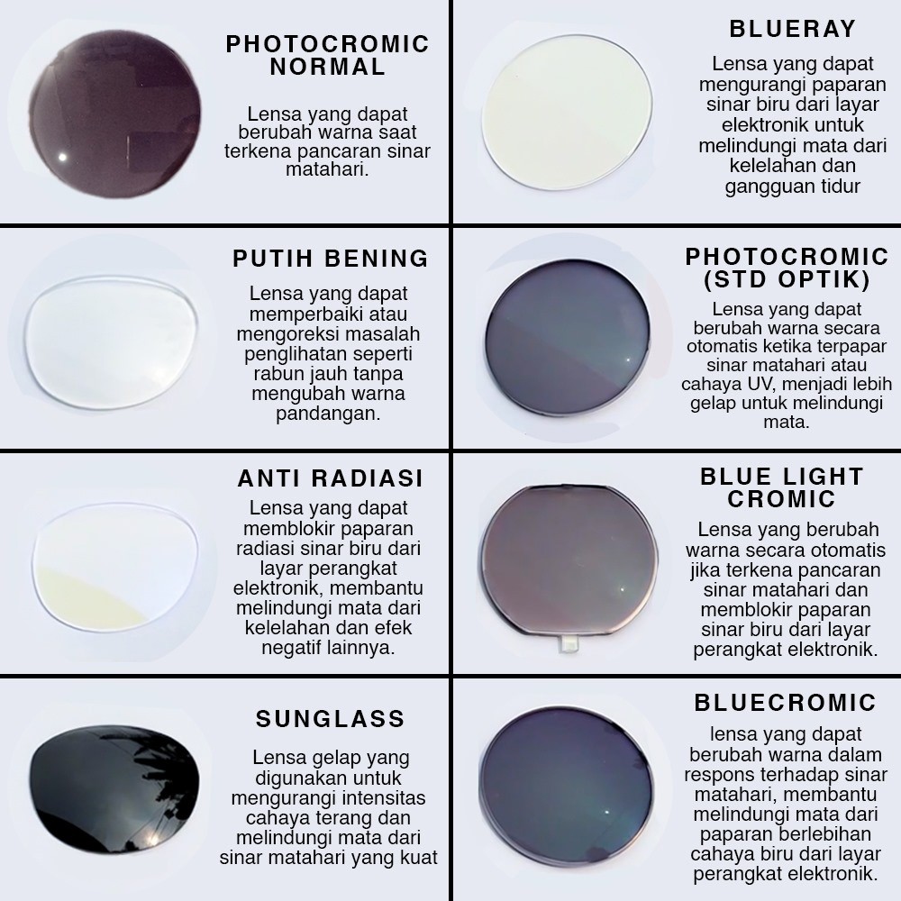 Glamourgemss Kacamata Photocromic Px-8815 Ori Semi Cat Eye Lensa Optik Minus & Plus Korea Fashion