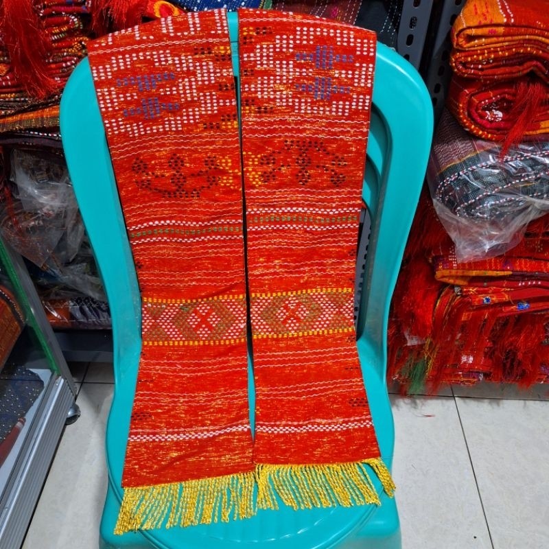 Glamourgemss Selendang Rumbai Emas / Selendnag Ulos Sadum / Selendang Menari / Selendang Ulos Batak