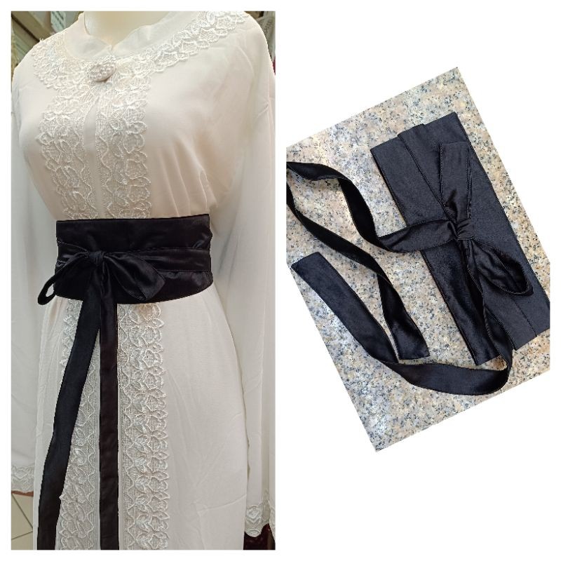 Glamourgemss Obi Belt Kain Obi Katun Silk Polos Simpel