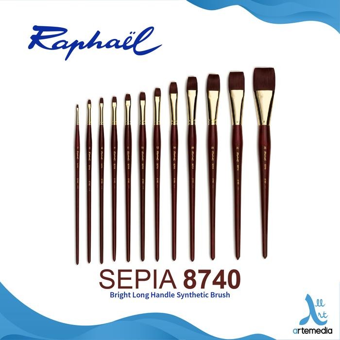 

Kuas Lukis Raphael 8740 Short Flat Bright Sepia Acryl Synthetic Brush