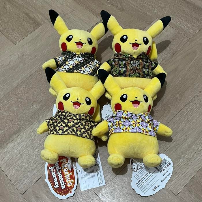 Terbaru Boneka Pikachu Batik Medium / Sedang Original Pikachu Indonesia Journe