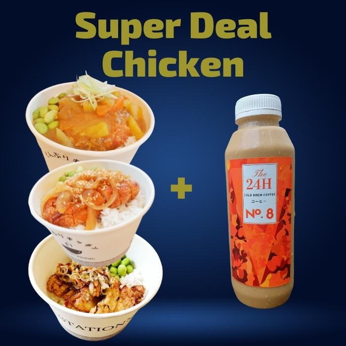 DONBURI KITCHEN RICE BOWL CHICKEN - HEALTHY FRESH NASI BOX NASI KOTAK
