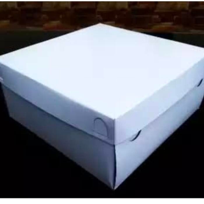 dus nasi kotak + mika ukuran 18x18cm polos isi 50set