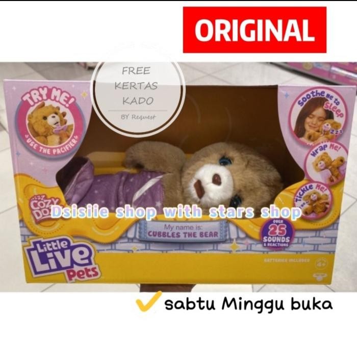 Terbaru Little Live Pets Cozy Dozy Cubbles The Bear Original / Boneka Teddy