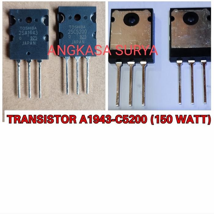 Transistor Final 2SA1943 / SC5200 TOSHIBA A1943 C5200 150 Watt LOT 925