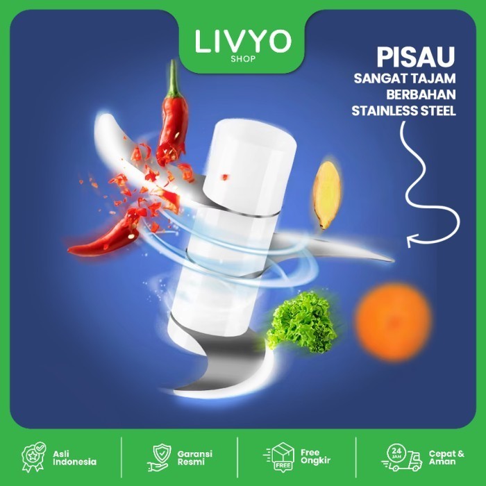 Goto Lucy Harper Mini Chopper Blender Portable Penggiling Bumbu Dapur