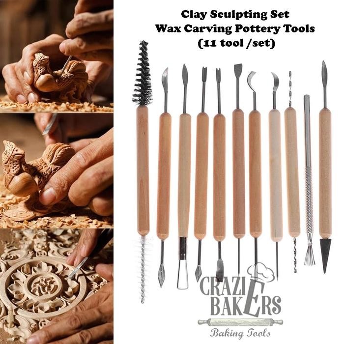 

Clay Sculpting Set Wax Carving Pottery Tools (11 Tool /Set)