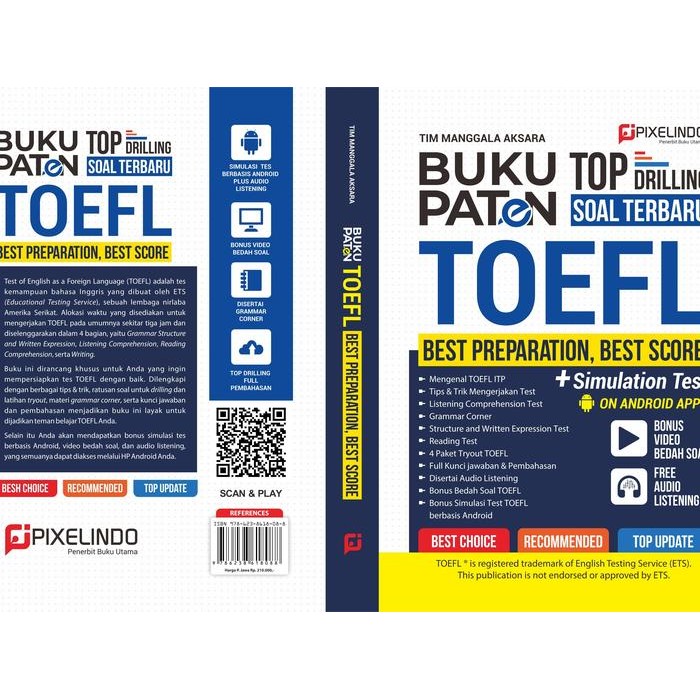 

Buku Paten Top Drilling Soal Terbaru Toefl (Best Preparation Best Score)