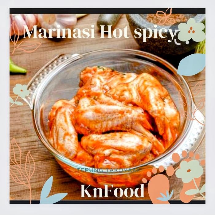 

Viral Tepung Bumbu Marinasi Ayam Pedas Fried Chicken Hot Spicy 1 Kg Packing Aman
