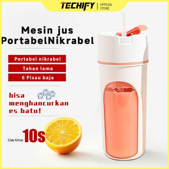 Cangkir Pembuat Jus Multifungsi Portabel, Pembuat Jus Listrik Kecil, Blender Buah Cocok Untuk Rumah