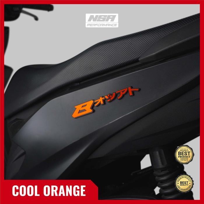 JTTOP" NSA 2PCS EMBLEM BEAT JAPAN LOGO BEAT JAPAN 3D LASER MOTORCYCLE