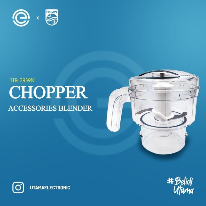 Chopper PHILIPS Aksesories Chopper Blender HR2115 & HR2116 - HR2939N mini portabel mini