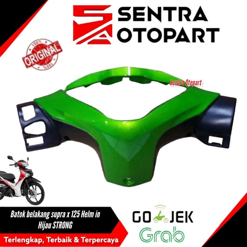 Batok bela supra x 125 Helm in Hijau STRONG