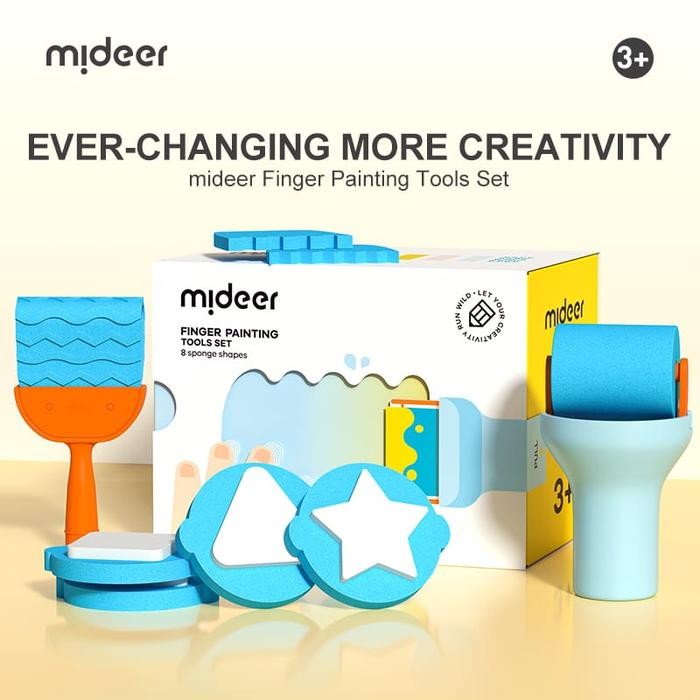

Mideer Finger Painting Tools Set Sponge Alat Gambar Anak #Gratisongkir